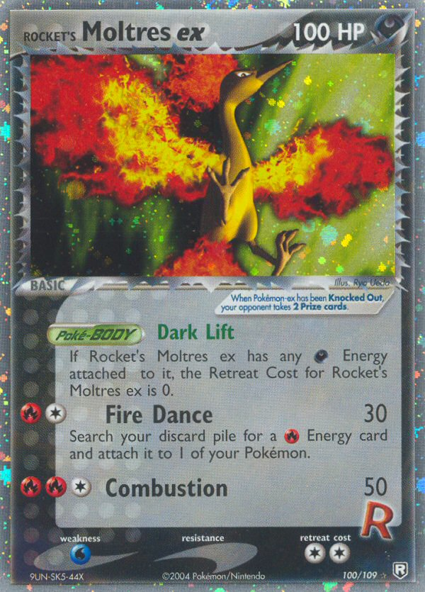 Rocket's Moltres ex – Team Rocket Returns 100/109 Pokémon card