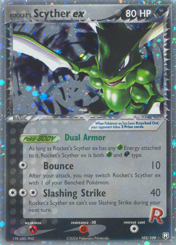 Rocket's Scyther ex – Team Rocket Returns 102/109 Pokémon card
