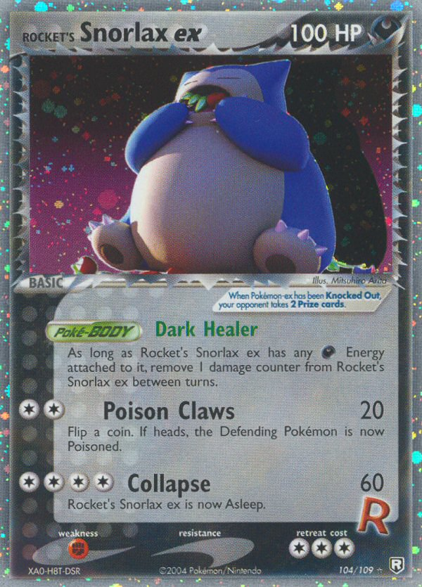 Rocket's Snorlax ex – Team Rocket Returns 104/109 Pokémon card