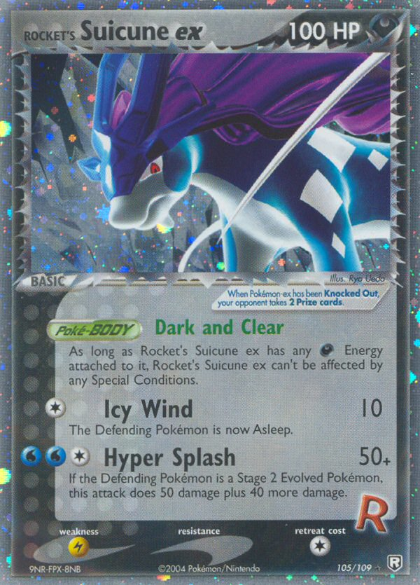 Rocket's Suicune ex – Team Rocket Returns 105/109 Pokémon card
