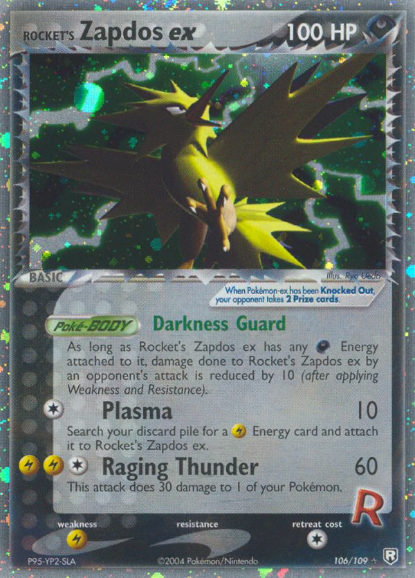 Rocket's Zapdos ex – Team Rocket Returns 106/109 Pokémon card