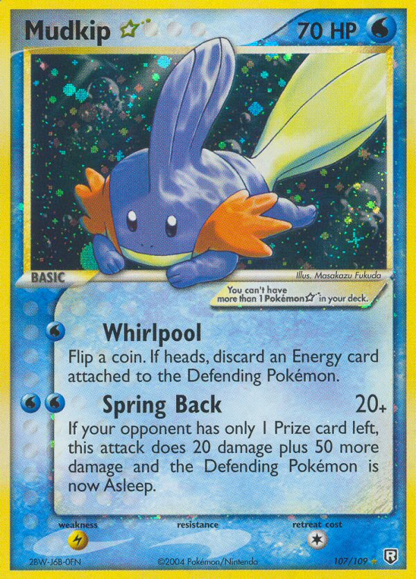 Mudkip ☆ – Team Rocket Returns 107/109 Pokémon card