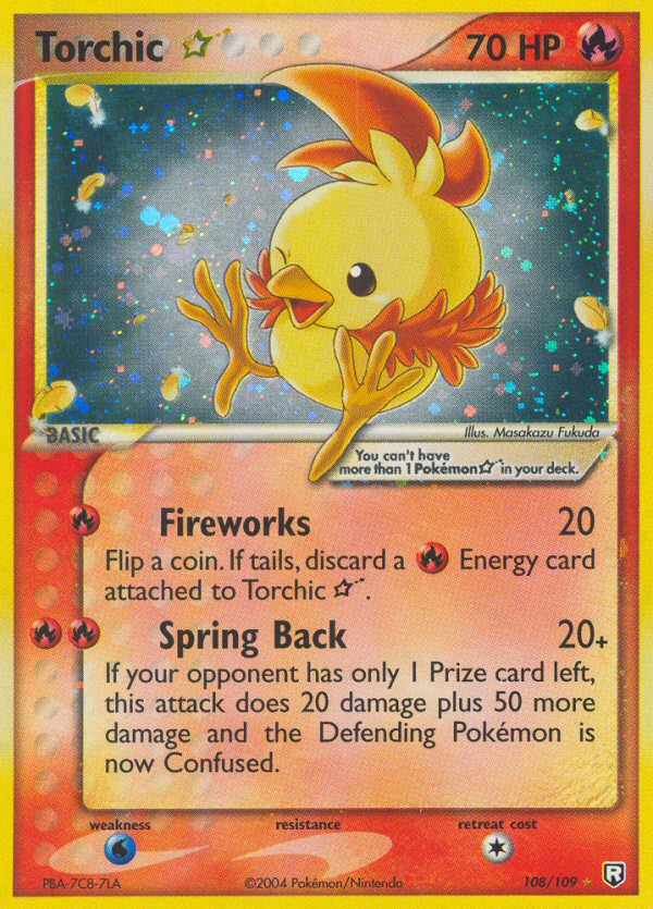 Torchic ☆ – Team Rocket Returns 108/109 Pokémon card