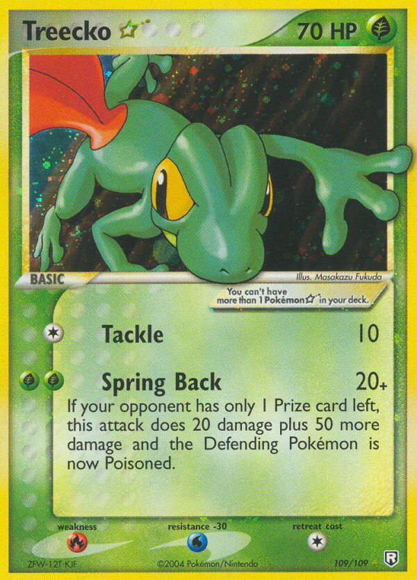 Treecko ☆ – Team Rocket Returns 109/109 Pokémon card