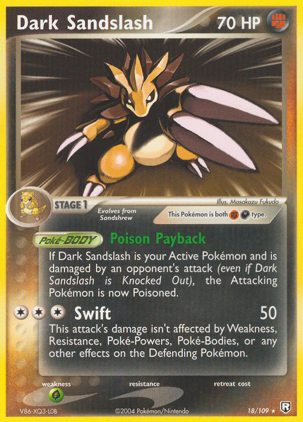 Dark Sandslash – Team Rocket Returns 18/109 Pokémon card