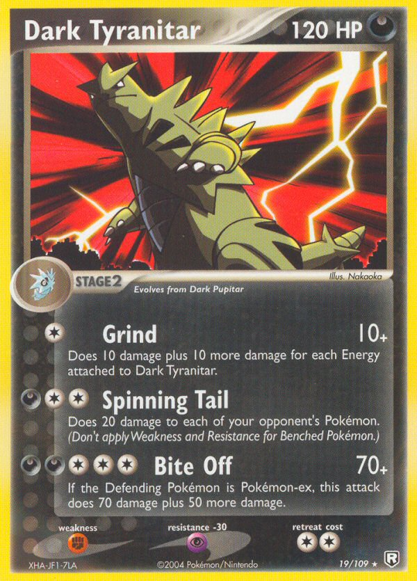 Dark Tyranitar – Team Rocket Returns 19/109 Pokémon card
