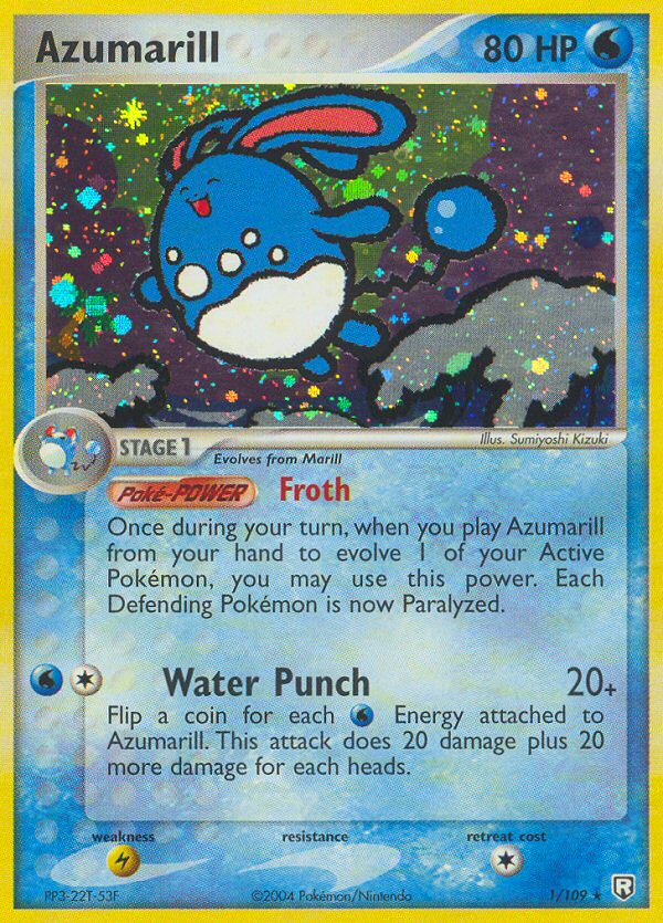 Azumarill – Team Rocket Returns 1/109 Pokémon card
