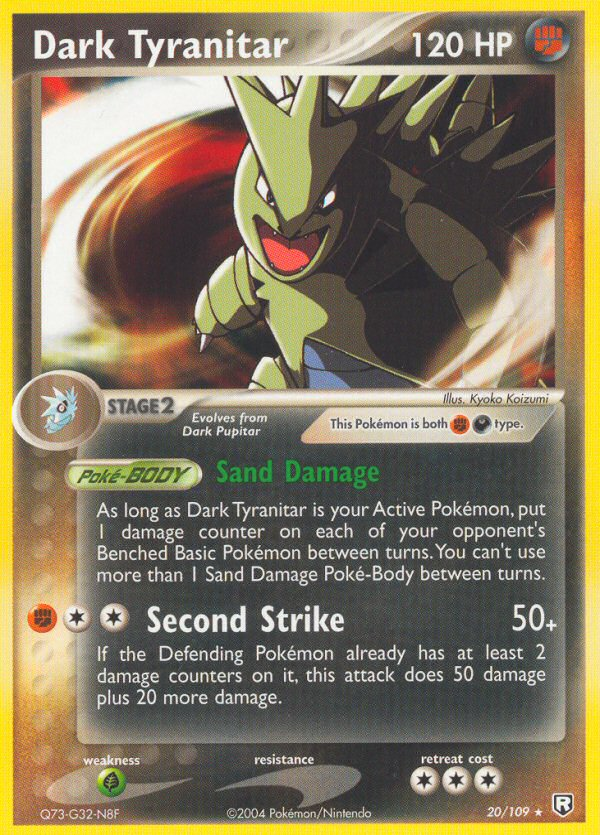 Dark Tyranitar – Team Rocket Returns 20/109 Pokémon card