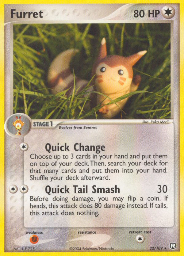 Furret – Team Rocket Returns 22/109 Pokémon card
