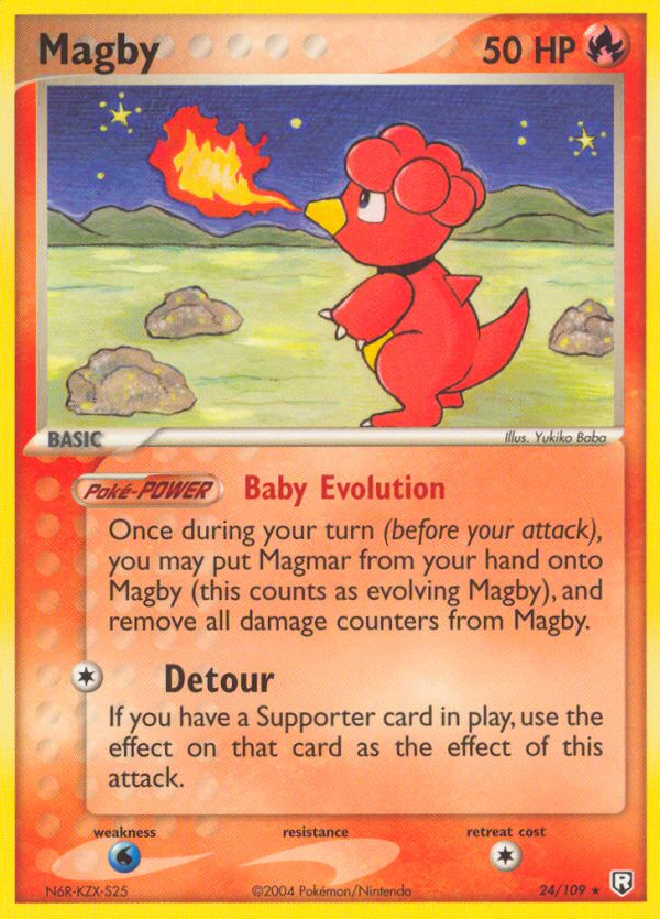 Magby – Team Rocket Returns 24/109 Pokémon card