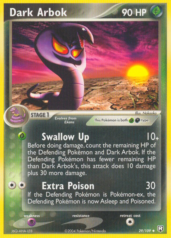 Dark Arbok – Team Rocket Returns 29/109 Pokémon card