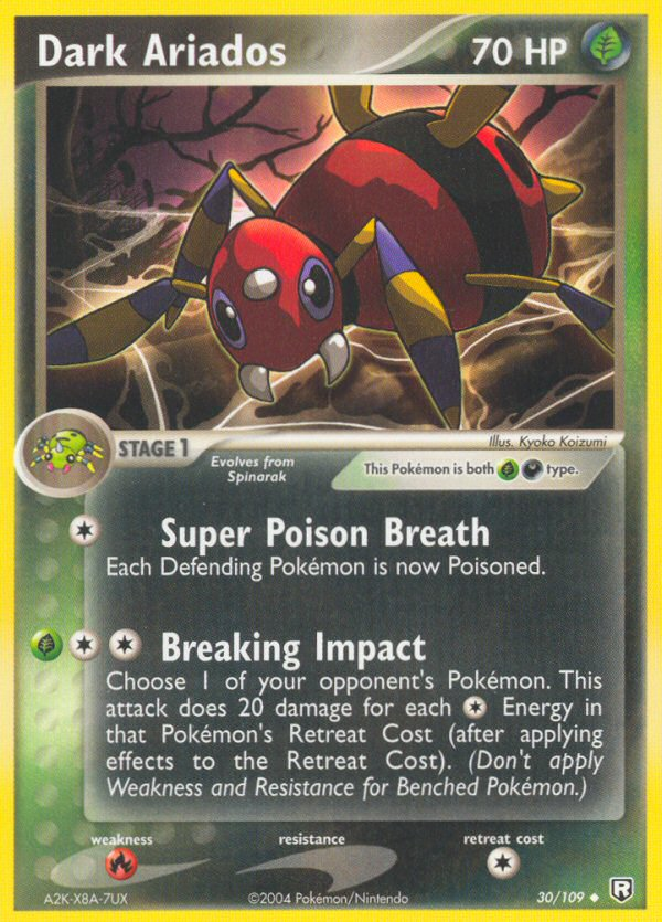 Dark Ariados – Team Rocket Returns 30/109 Pokémon card