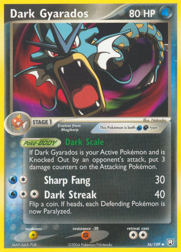 Dark Gyarados – Team Rocket Returns 36/109 Pokémon card