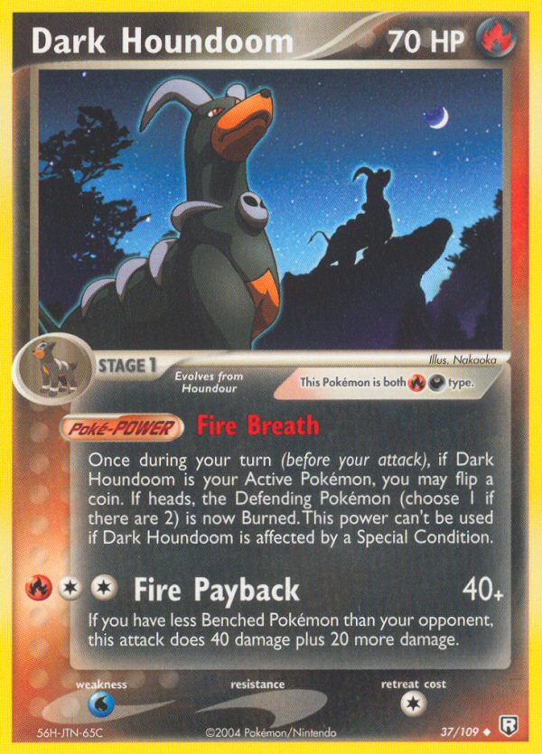 Dark Houndoom – Team Rocket Returns 37/109 Pokémon card