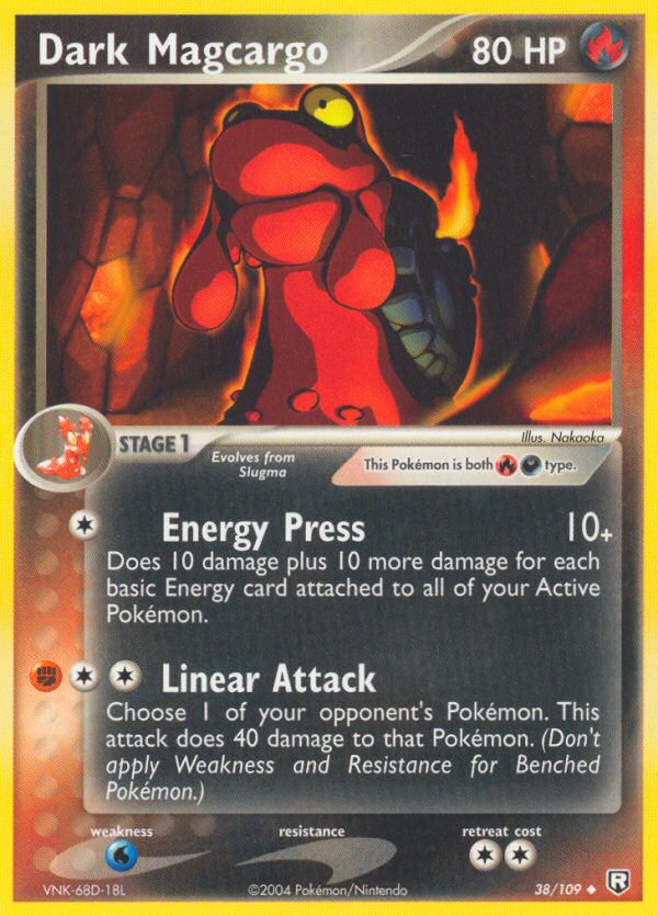 Dark Magcargo – Team Rocket Returns 38/109 Pokémon card