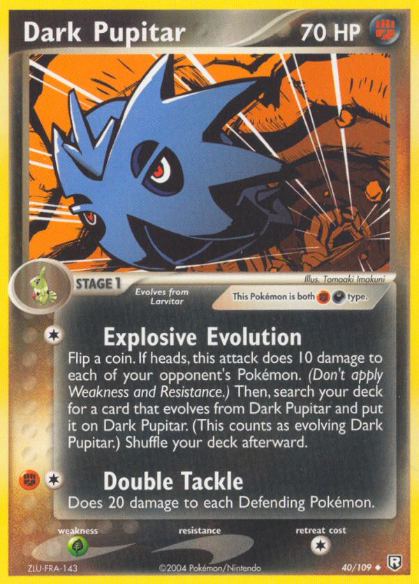 Dark Pupitar – Team Rocket Returns 40/109 Pokémon card