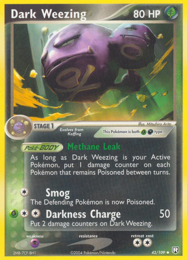 Dark Weezing – Team Rocket Returns 42/109 Pokémon card