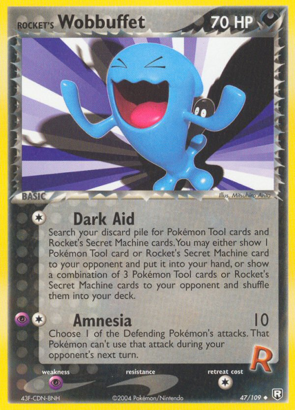 Rocket's Wobbuffet – Team Rocket Returns 47/109 Pokémon card