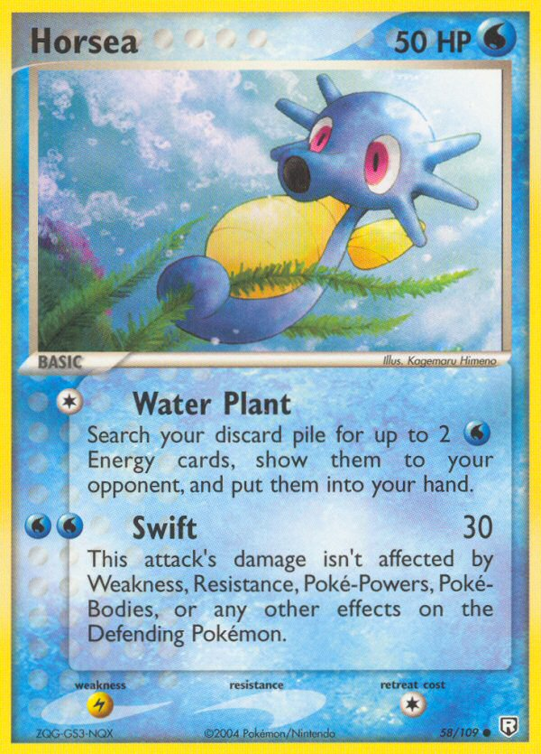 Horsea – Team Rocket Returns 58/109 Pokémon card