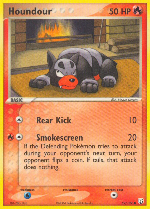 Houndour – Team Rocket Returns 59/109 Pokémon card