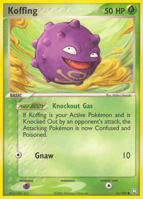 Koffing – Team Rocket Returns 61/109 Pokémon card