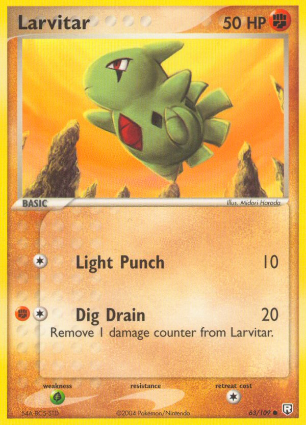 Larvitar – Team Rocket Returns 63/109 Pokémon card