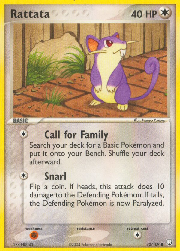 Rattata – Team Rocket Returns 72/109 Pokémon card