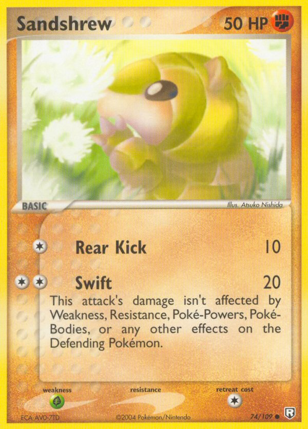 Sandshrew – Team Rocket Returns 74/109 Pokémon card