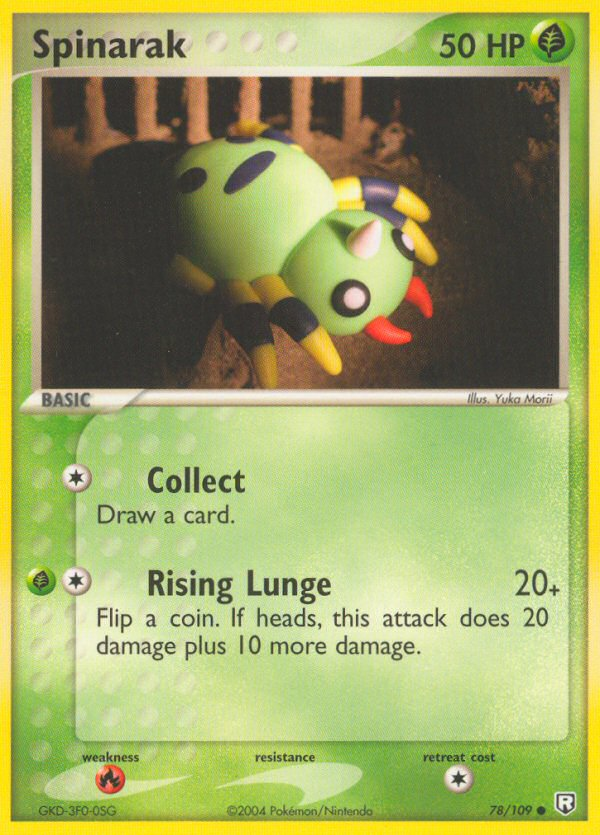 Spinarak – Team Rocket Returns 78/109 Pokémon card