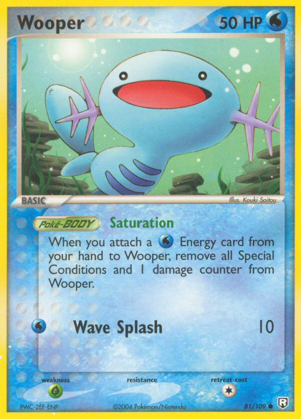 Wooper – Team Rocket Returns 81/109 Pokémon card