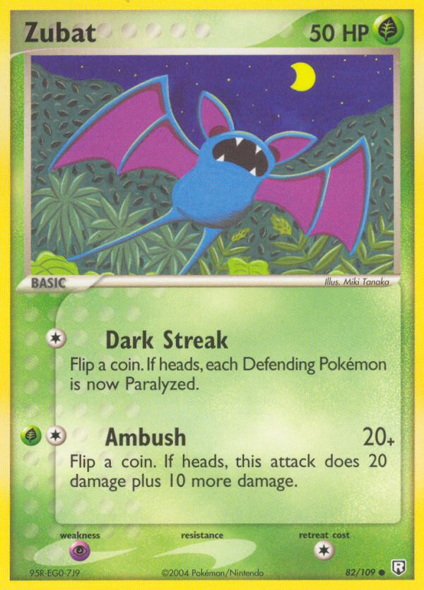 Zubat – Team Rocket Returns 82/109 Pokémon card