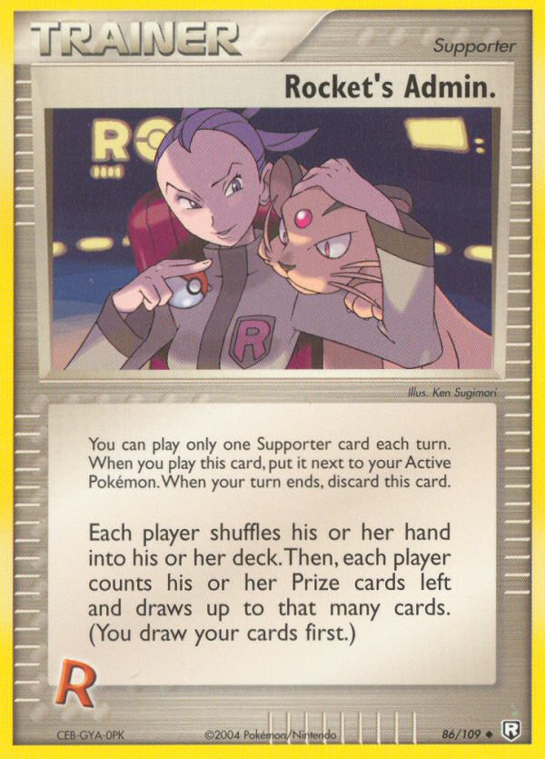 Rocket's Admin. – Team Rocket Returns 86/109 Pokémon card