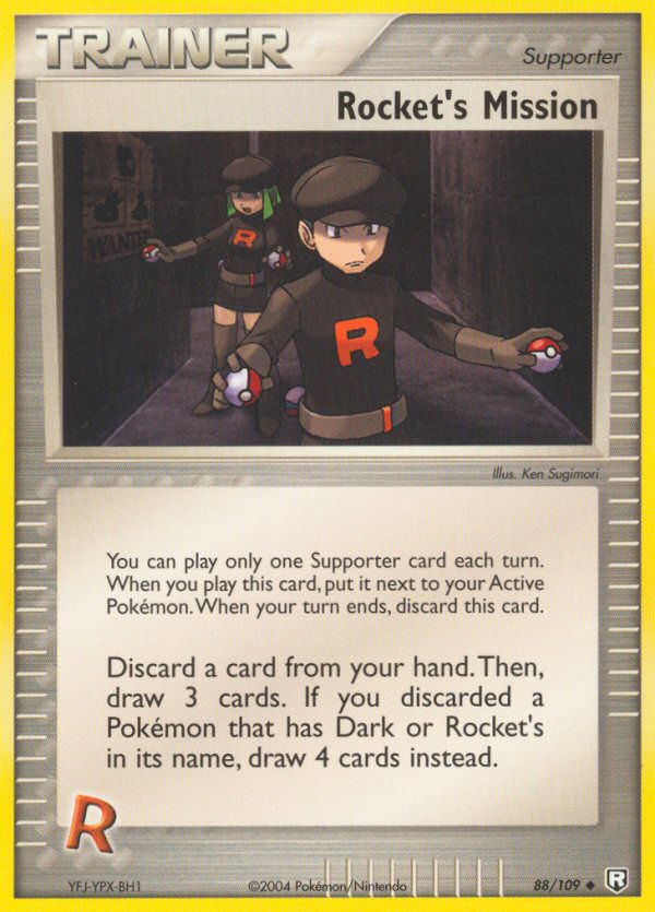 Rocket's Mission – Team Rocket Returns 88/109 Pokémon card