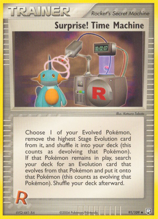 Surprise! Time Machine – Team Rocket Returns 91/109 Pokémon card