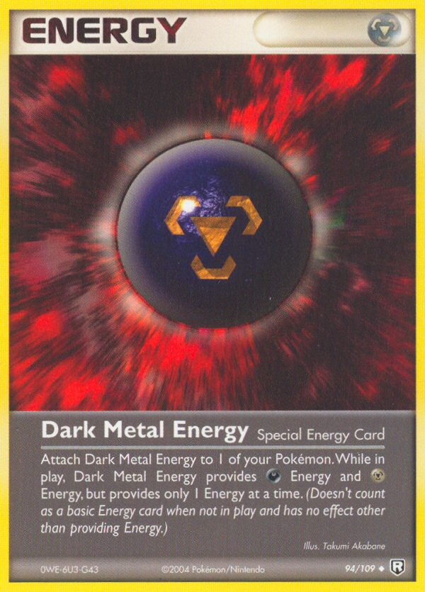 Dark Metal Energy – Team Rocket Returns 94/109 Pokémon card