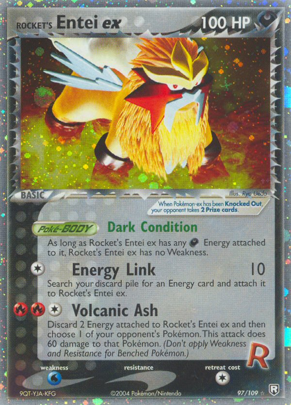 Rocket's Entei ex – Team Rocket Returns 97/109 Pokémon card