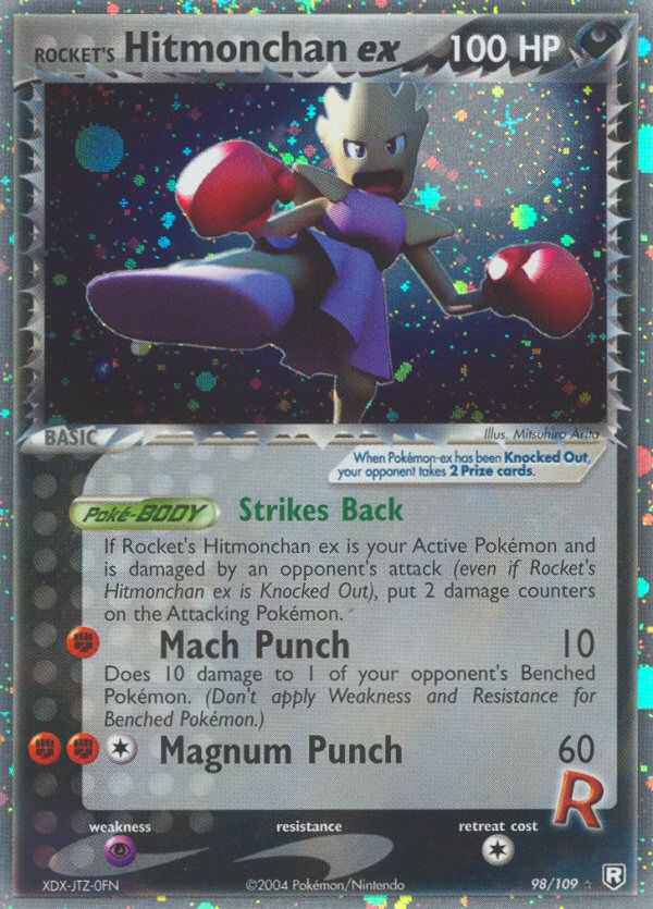 Rocket's Hitmonchan ex – Team Rocket Returns 98/109 Pokémon card