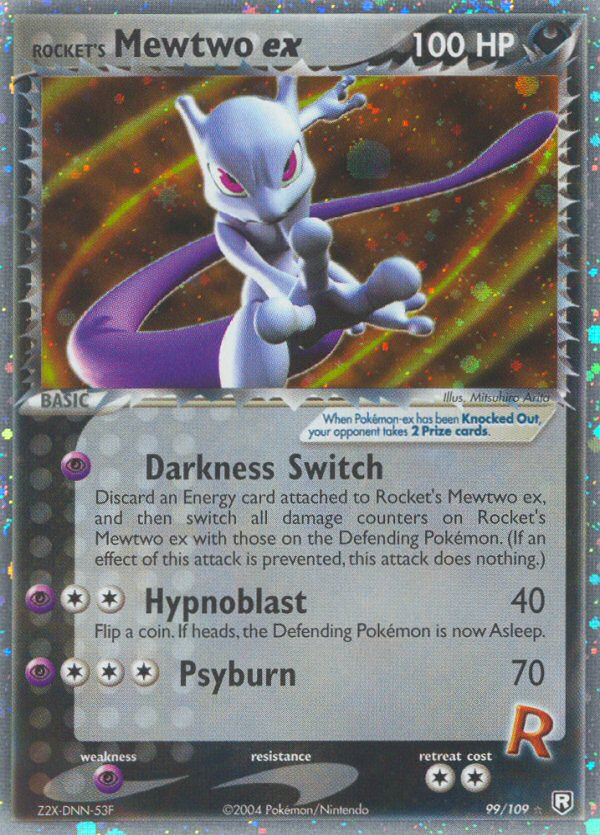 Rocket's Mewtwo ex – Team Rocket Returns 99/109 Pokémon card