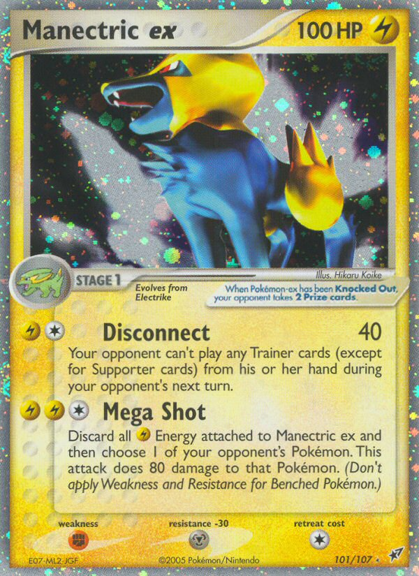 Manectric ex – Deoxys 101/107 Pokémon card
