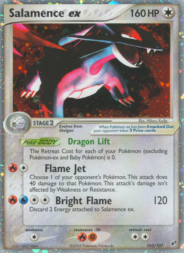 Salamence ex – Deoxys 103/107 Pokémon card