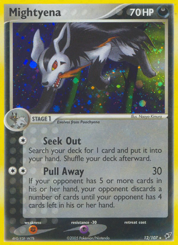 Mightyena – Deoxys 12/107 Pokémon card