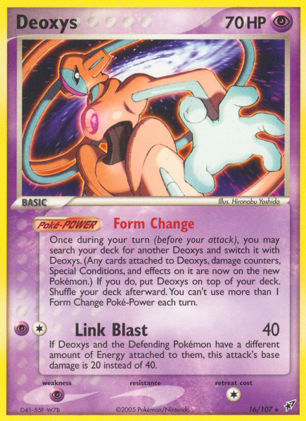 Deoxys – Deoxys 16/107 Pokémon card