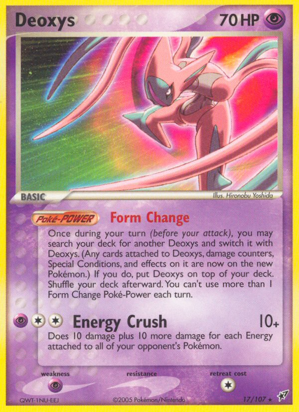 Deoxys – Deoxys 17/107 Pokémon card
