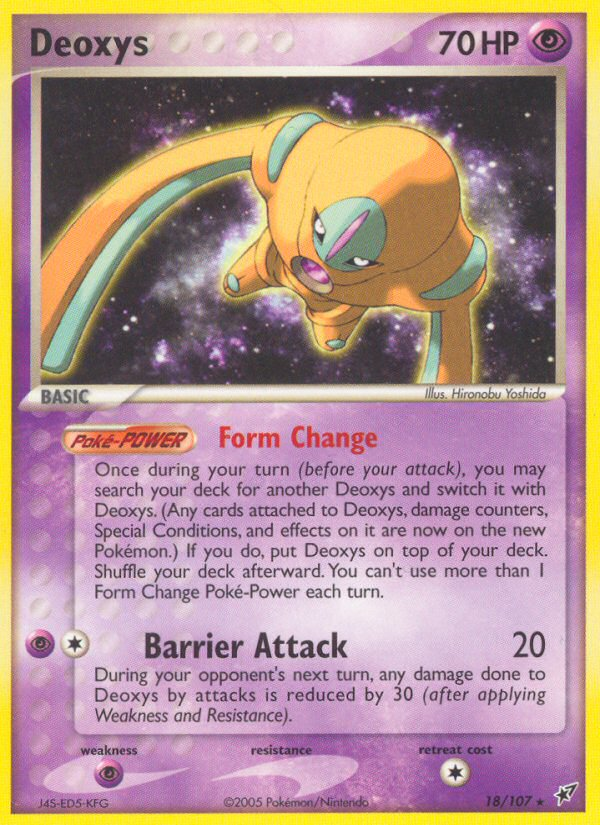 Deoxys – Deoxys 18/107 Pokémon card