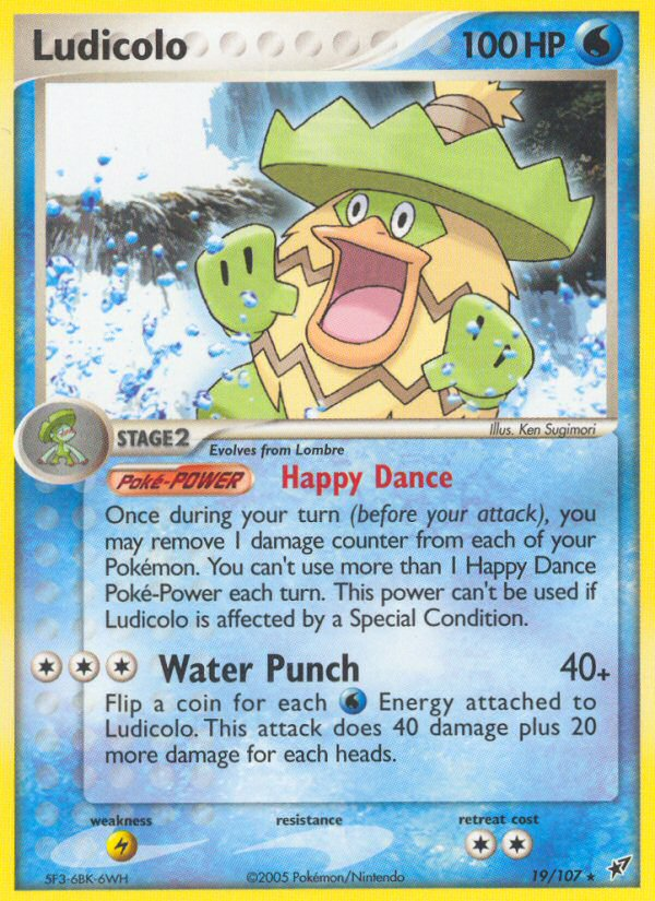 Ludicolo – Deoxys 19/107 Pokémon card