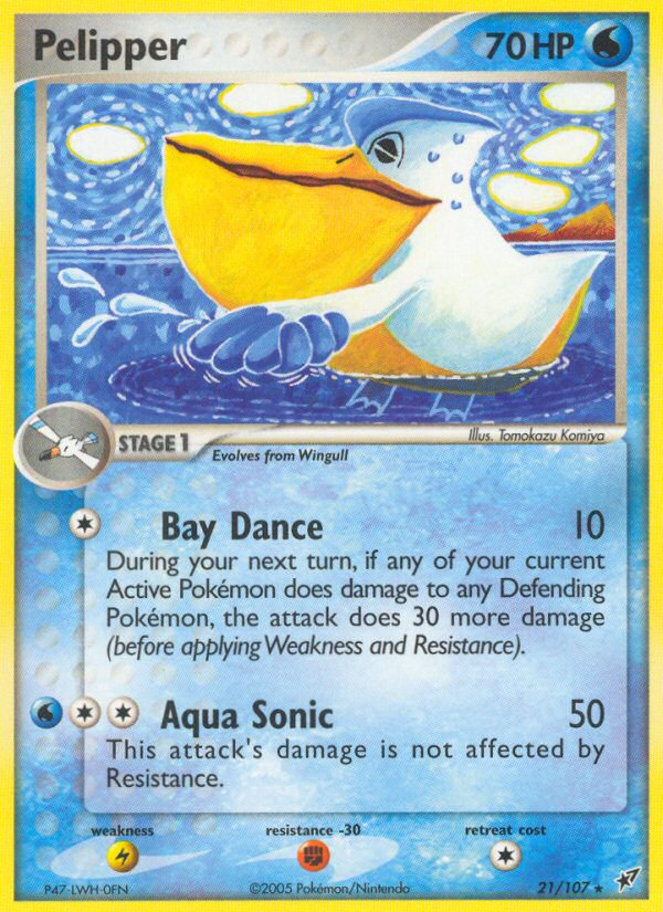 Pelipper – Deoxys 21/107 Pokémon card