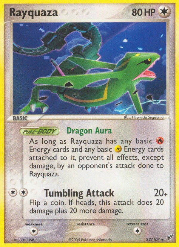 Rayquaza – Deoxys 22/107 Pokémon card