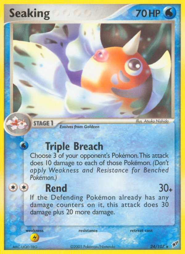 Seaking – Deoxys 24/107 Pokémon card