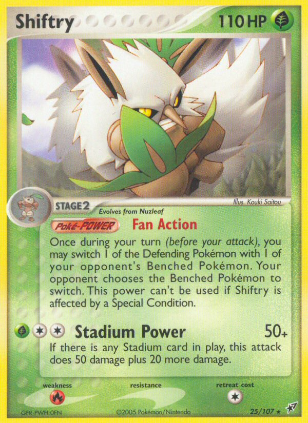 Shiftry – Deoxys 25/107 Pokémon card