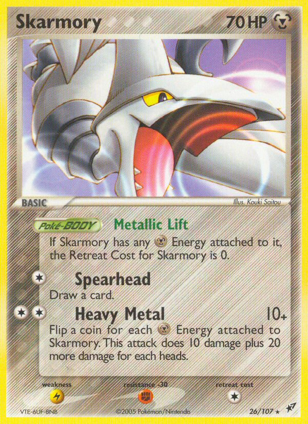 Skarmory – Deoxys 26/107 Pokémon card